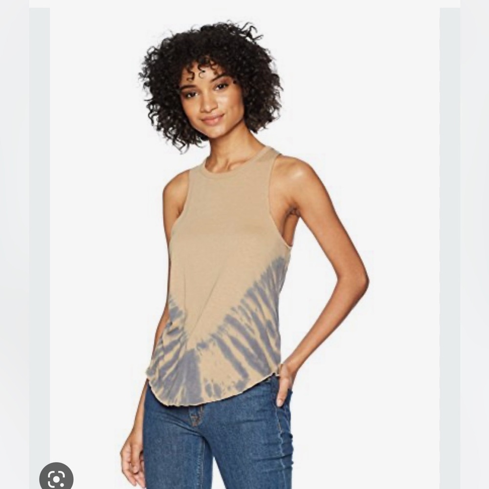 CHASER- NWT- blue and brown tank top